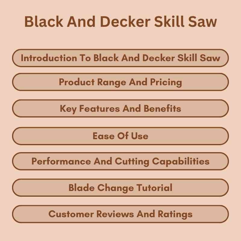 Black And Decker Skill Saw