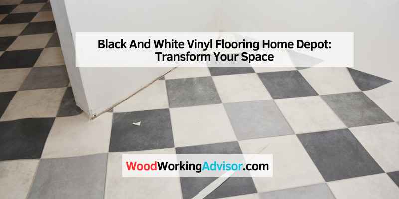 Black And White Vinyl Flooring Home Depot