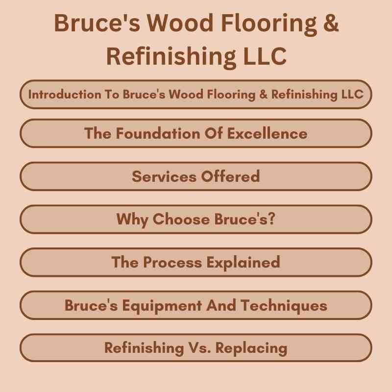Bruce's Wood Flooring & Refinishing LLC
