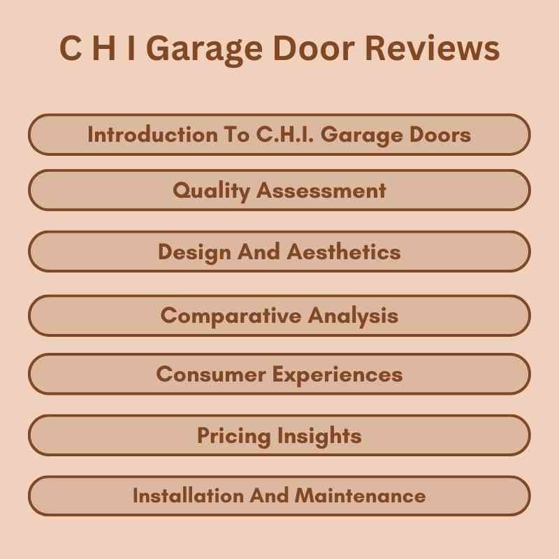 C H I Garage Door Reviews: Unveil Top Insights & Tips!