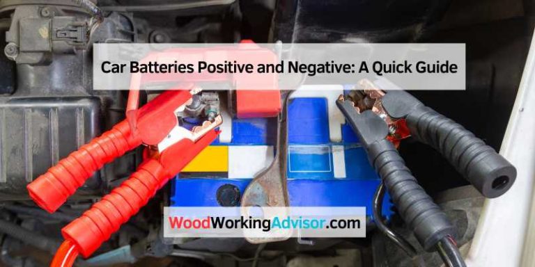 Car Batteries Positive and Negative