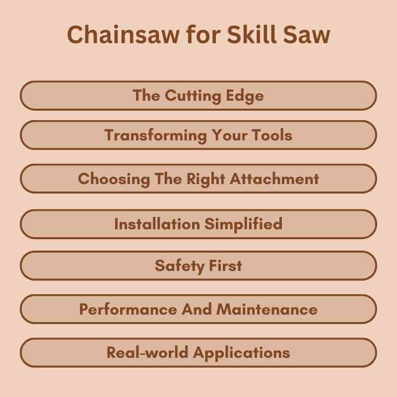 Chainsaw for Skill Saw