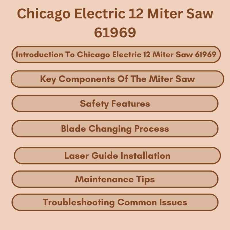 Chicago Electric 12 Miter Saw 61969