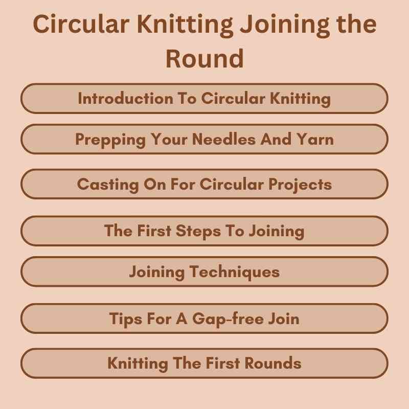 Circular Knitting Joining the Round