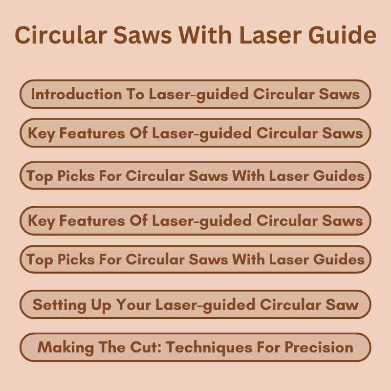 Circular Saws With Laser Guide