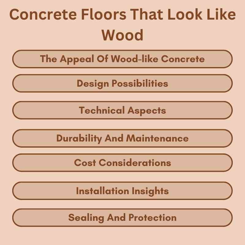 Concrete Floors That Look Like Wood
