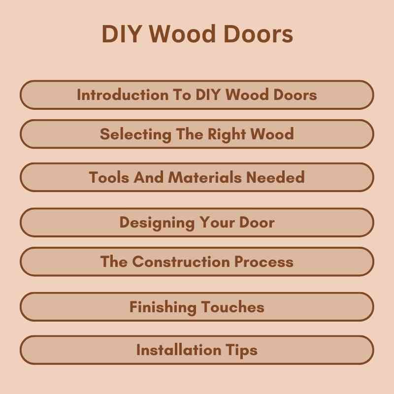 DIY Wood Doors