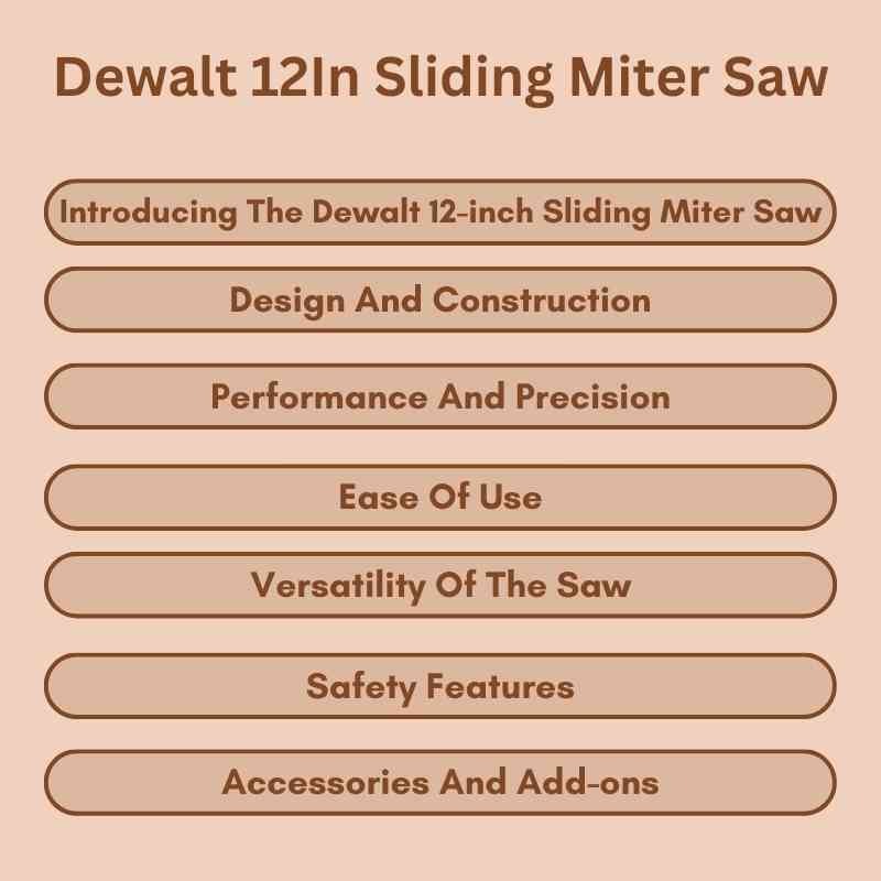 Dewalt 12In Sliding Miter Saw