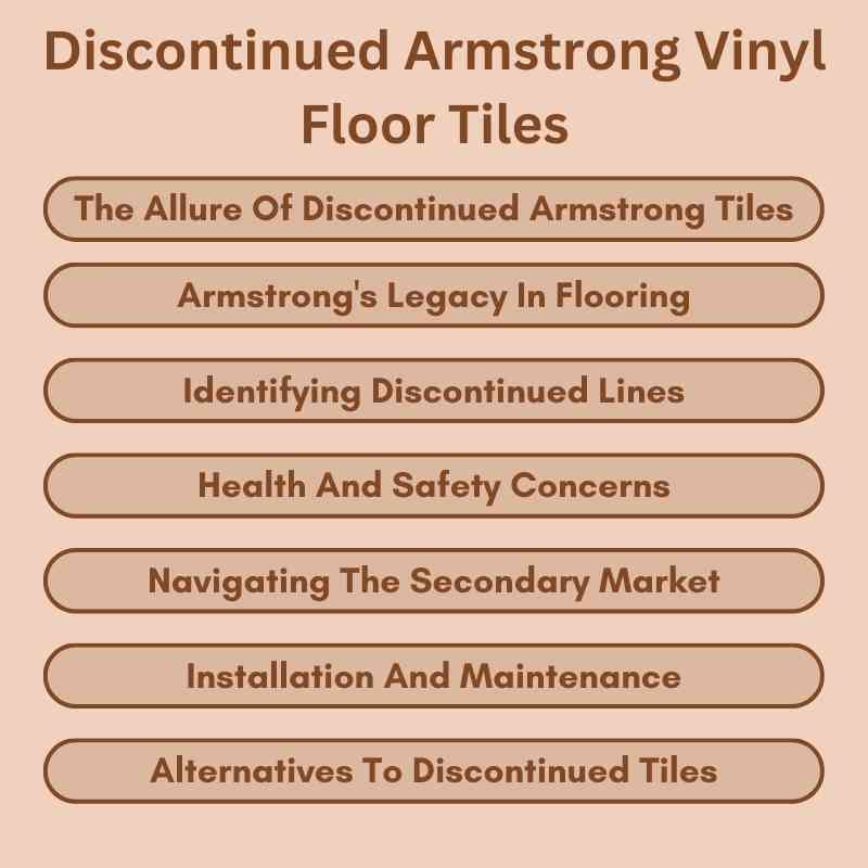 Discontinued Armstrong Vinyl Floor Tiles