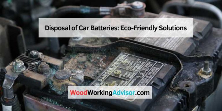 Disposal of Car Batteries
