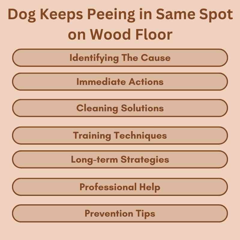 Dog Keeps Peeing in Same Spot on Wood Floor