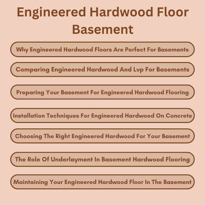 Engineered Hardwood Floor Basement