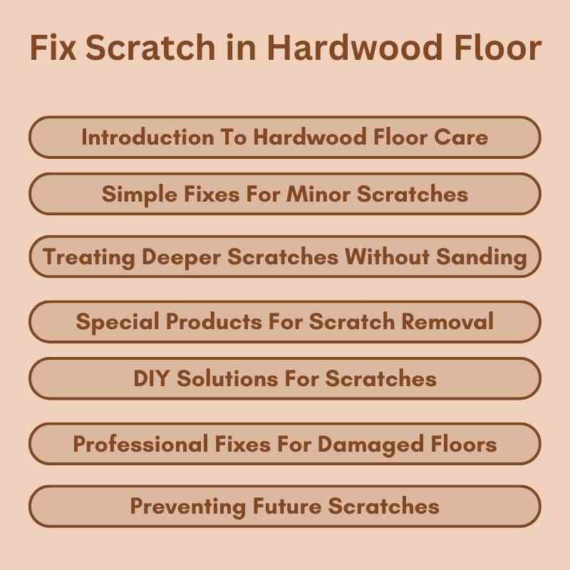 Fix Scratch in Hardwood Floor