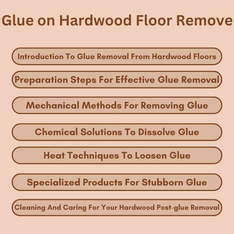 Glue on Hardwood Floor Remove