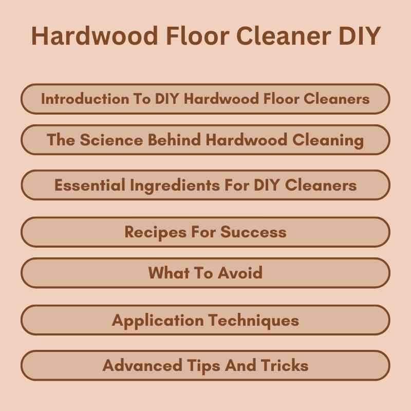 Hardwood Floor Cleaner DIY