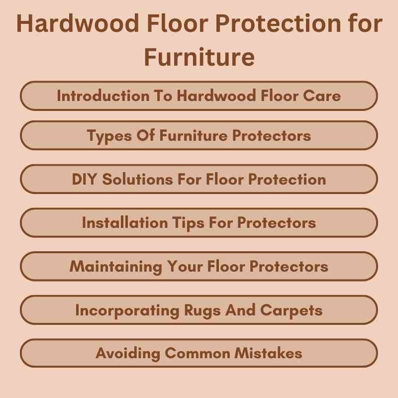 Hardwood Floor Protection for Furniture