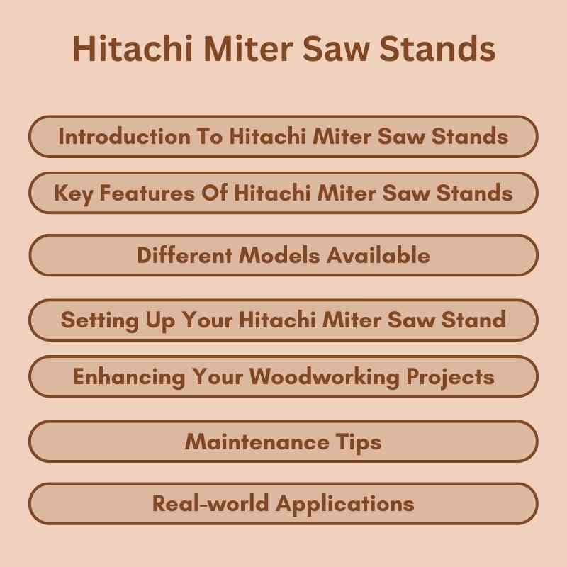 Hitachi Miter Saw Stands
