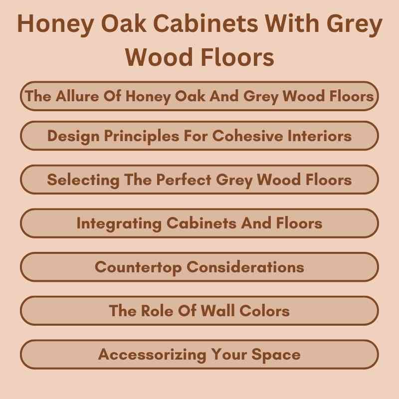 Honey Oak Cabinets With Grey Wood Floors