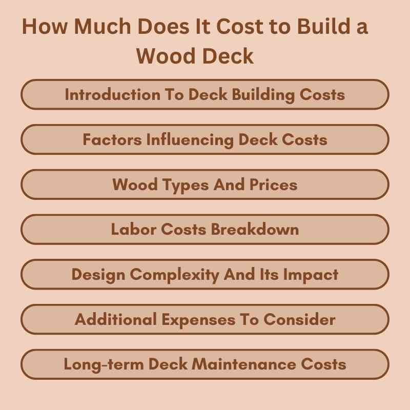 How Much Does It Cost to Build a Wood Deck