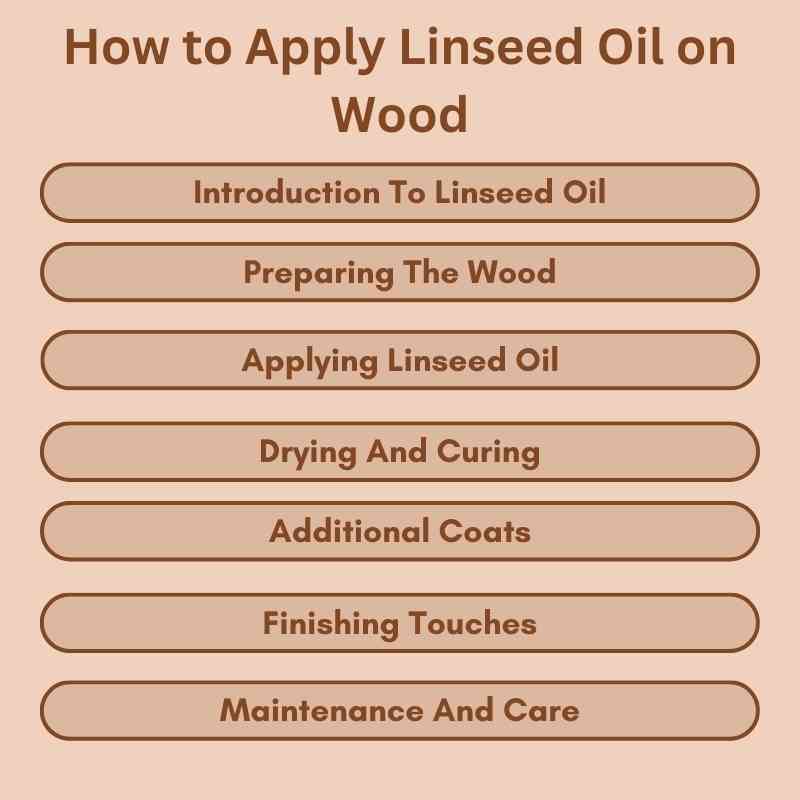 How to Apply Linseed Oil on Wood