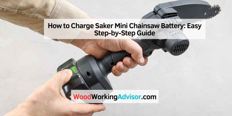 How to Charge Saker Mini Chainsaw Battery