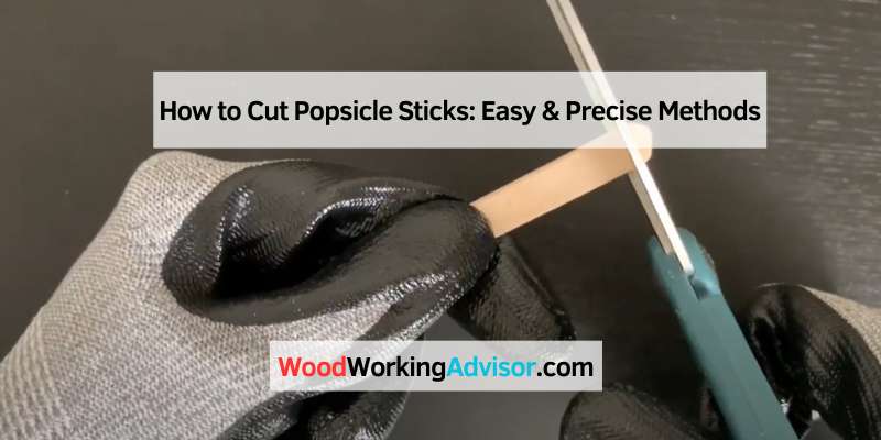How to Cut Popsicle Sticks: Easy & Precise Methods