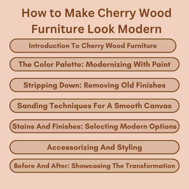 How to Make Cherry Wood Furniture Look Modern: Chic Tips