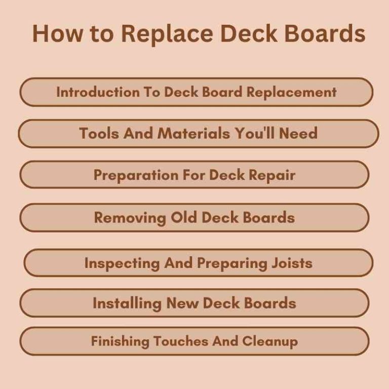 How to Replace Deck Boards: A Step-by-Step Guide