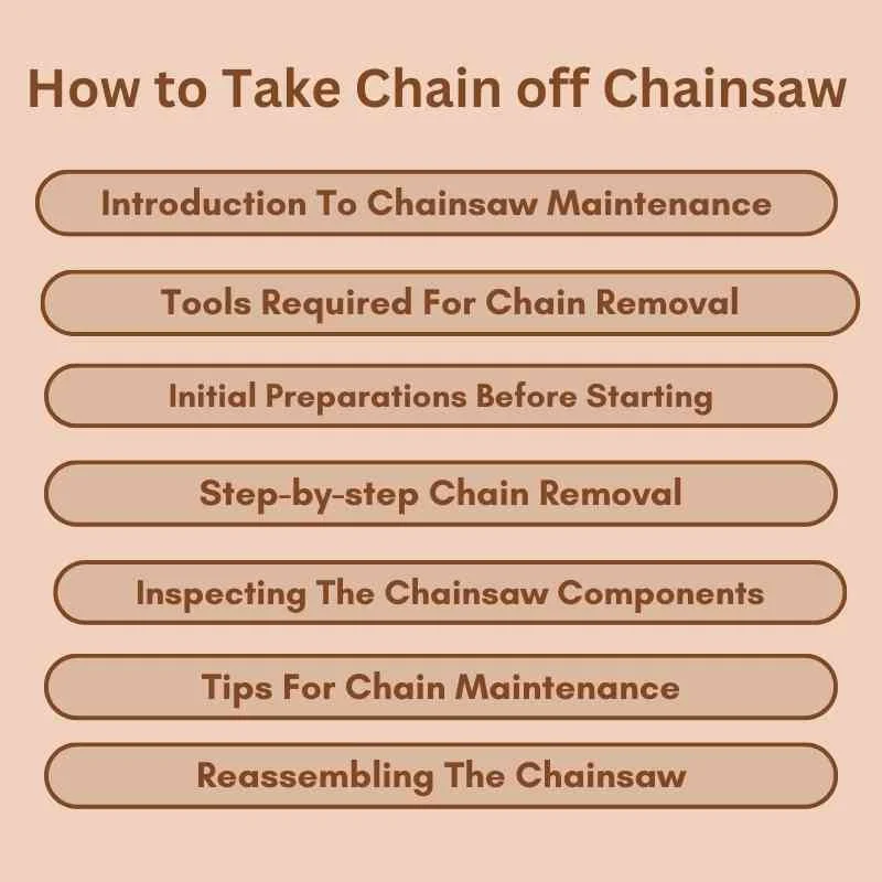 How to Take Chain off Chainsaw