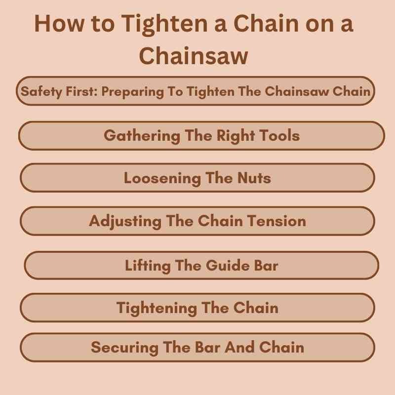 How to Tighten a Chain on a Chainsaw