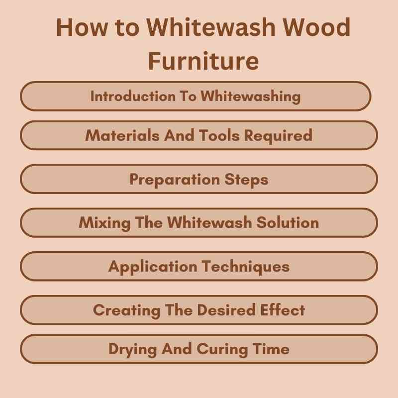 How to Whitewash Wood Furniture: Easy DIY Guide
