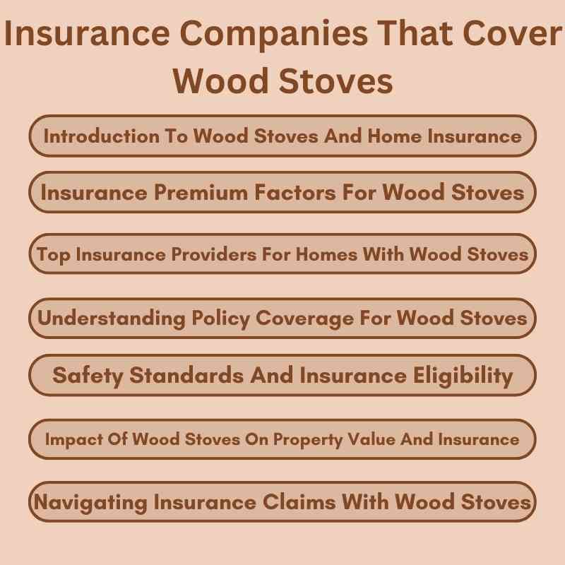 Insurance Companies That Cover Wood Stoves