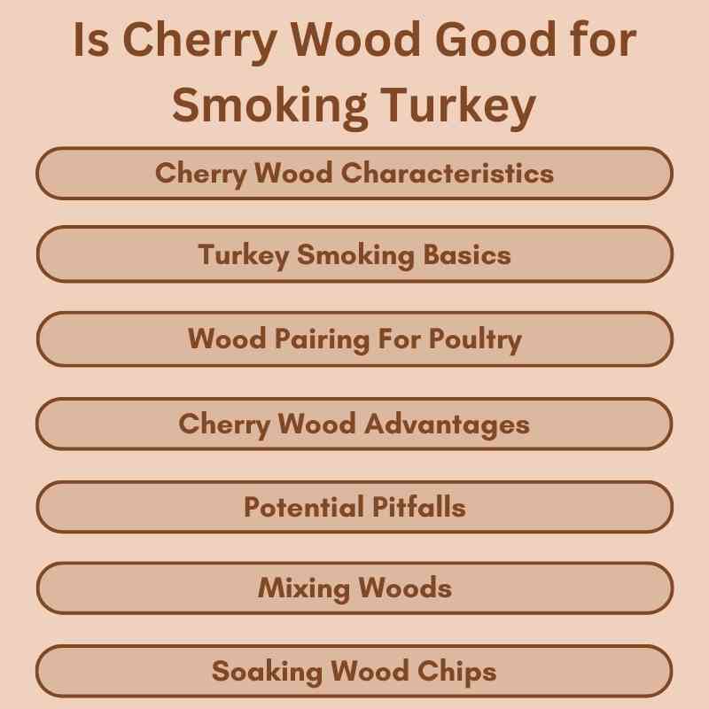 Is Cherry Wood Good for Smoking Turkey