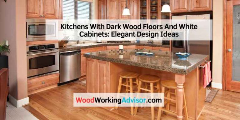 Kitchens With Dark Wood Floors And White Cabinets
