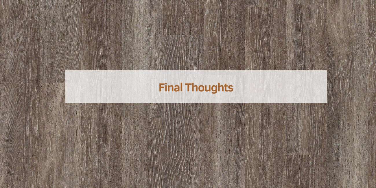 Final Thoughts