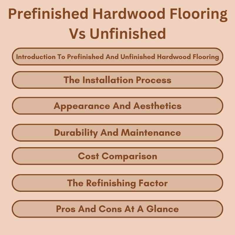 Prefinished Hardwood Flooring Vs Unfinished
