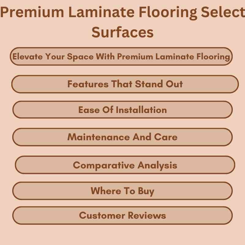 Premium Laminate Flooring Select Surfaces