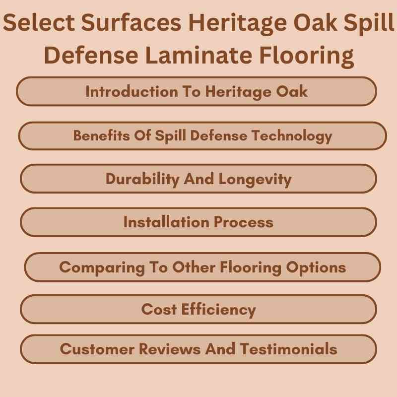 Select Surfaces Heritage Oak Spill Defense Laminate Flooring
