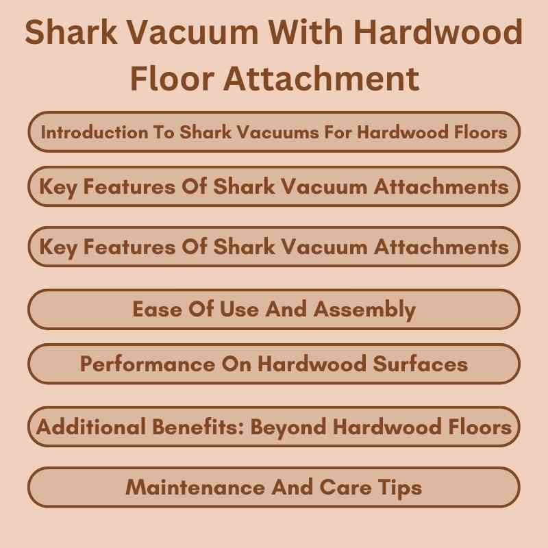 Shark Vacuum With Hardwood Floor Attachment: Spotless Homes