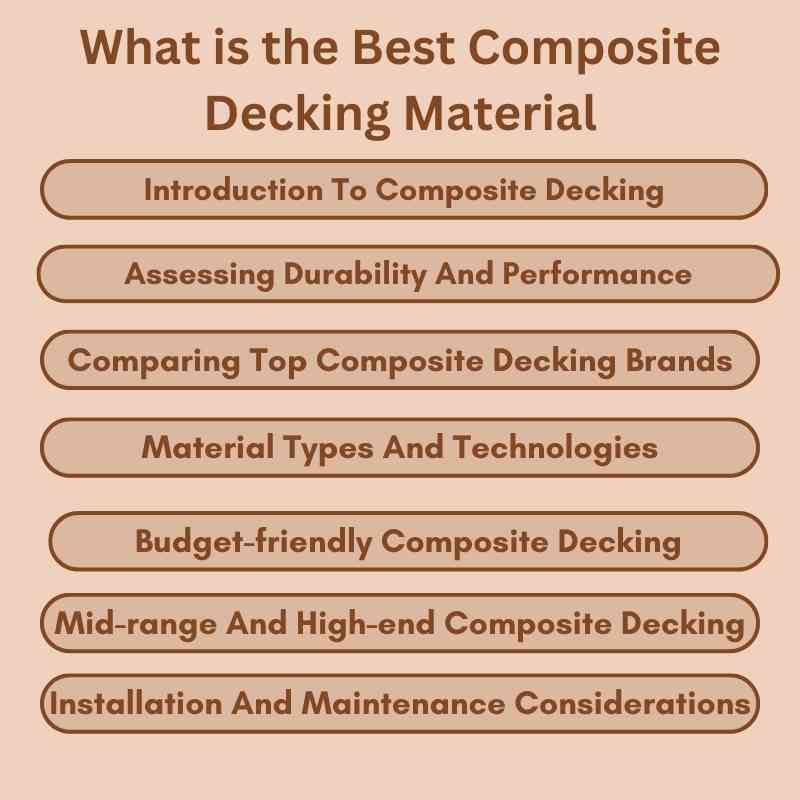 What is the Best Composite Decking Material 