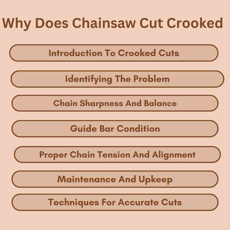 Why Does Chainsaw Cut Crooked