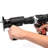 Reciprocating saw attachment kit for cordless drills