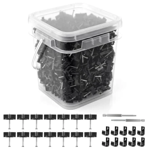 Hidden Deck Fasteners (500-Pack) 500-pack hidden deck fastener clips for composite decking