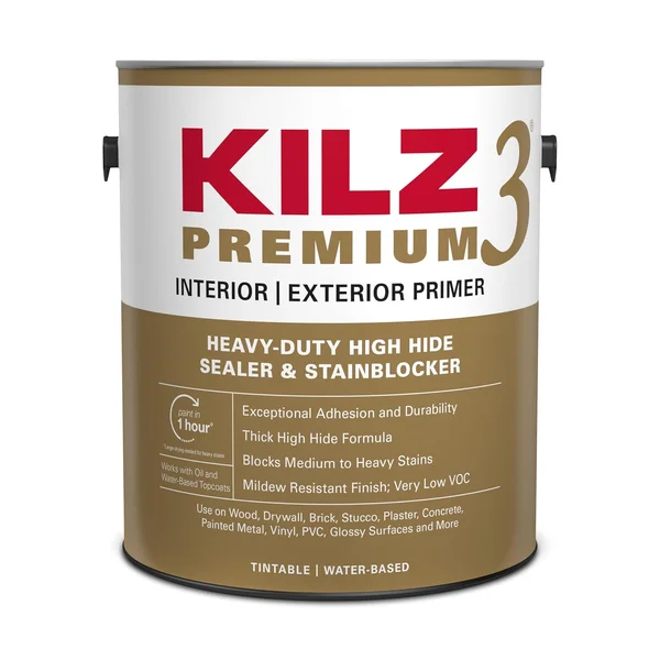 KILZ stain-blocking exterior latex primer for pressure treated wood