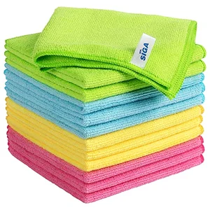 MR.SIGA Microfiber Cleaning Cloths, Streak Free Microfiber Towels, 12 Pack