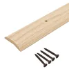red oak wood carpet-to-floor transition bar