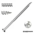 GOOBETTER exterior deck screws 10x3 inch 250 pack