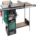 Grizzly G0651 10 inch 3 HP 220V heavy duty cabinet table saw