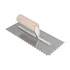 Roberts V-notch trowel for spreading hardwood floor leveling compound