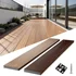ShunHong 8ft composite decking boards in redwood and maple finish